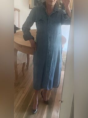 Bass Blue Denim Shirt Dress